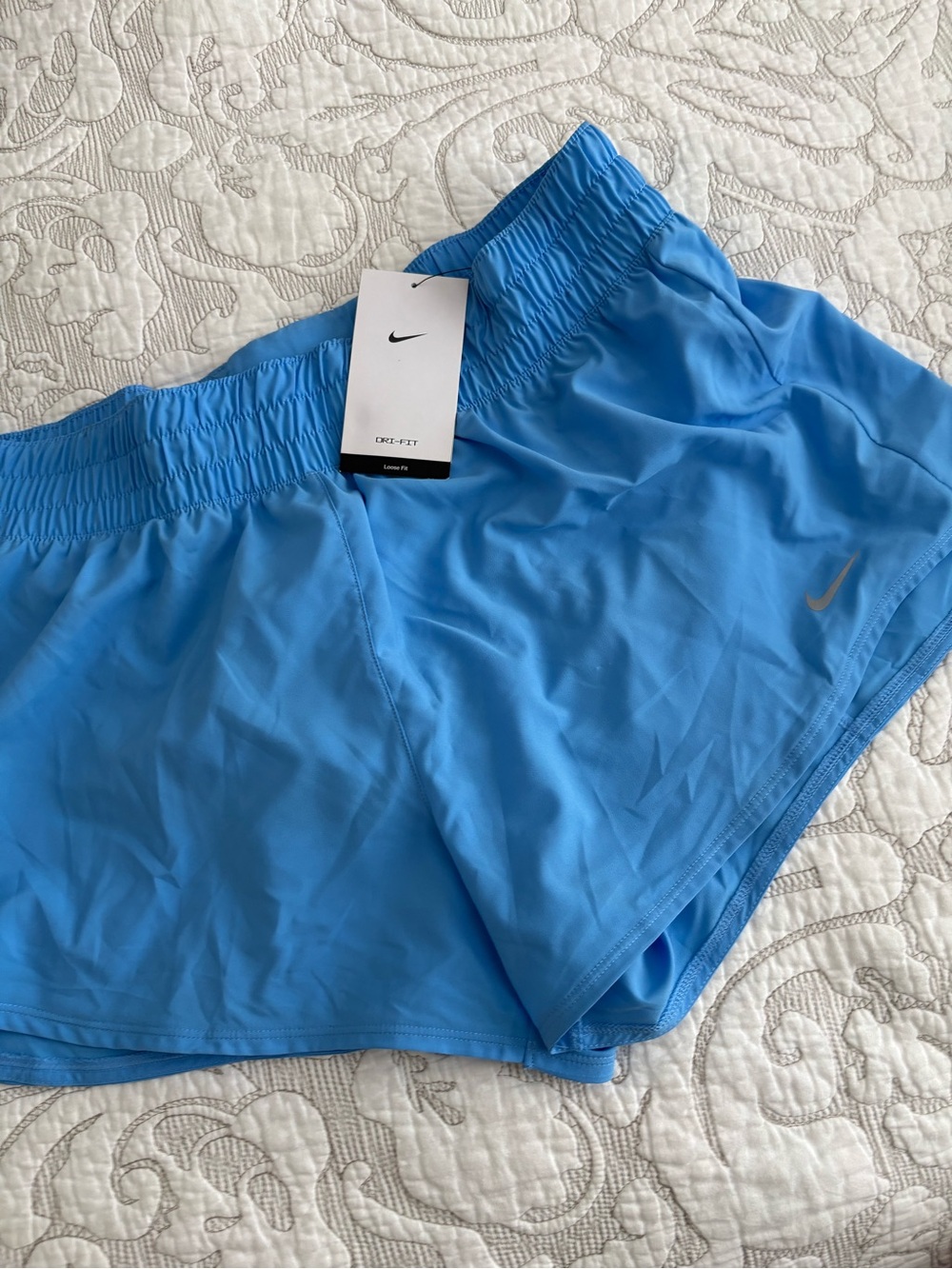 Nike Women’s Sky Blue Dri-FIT Athletic Shorts